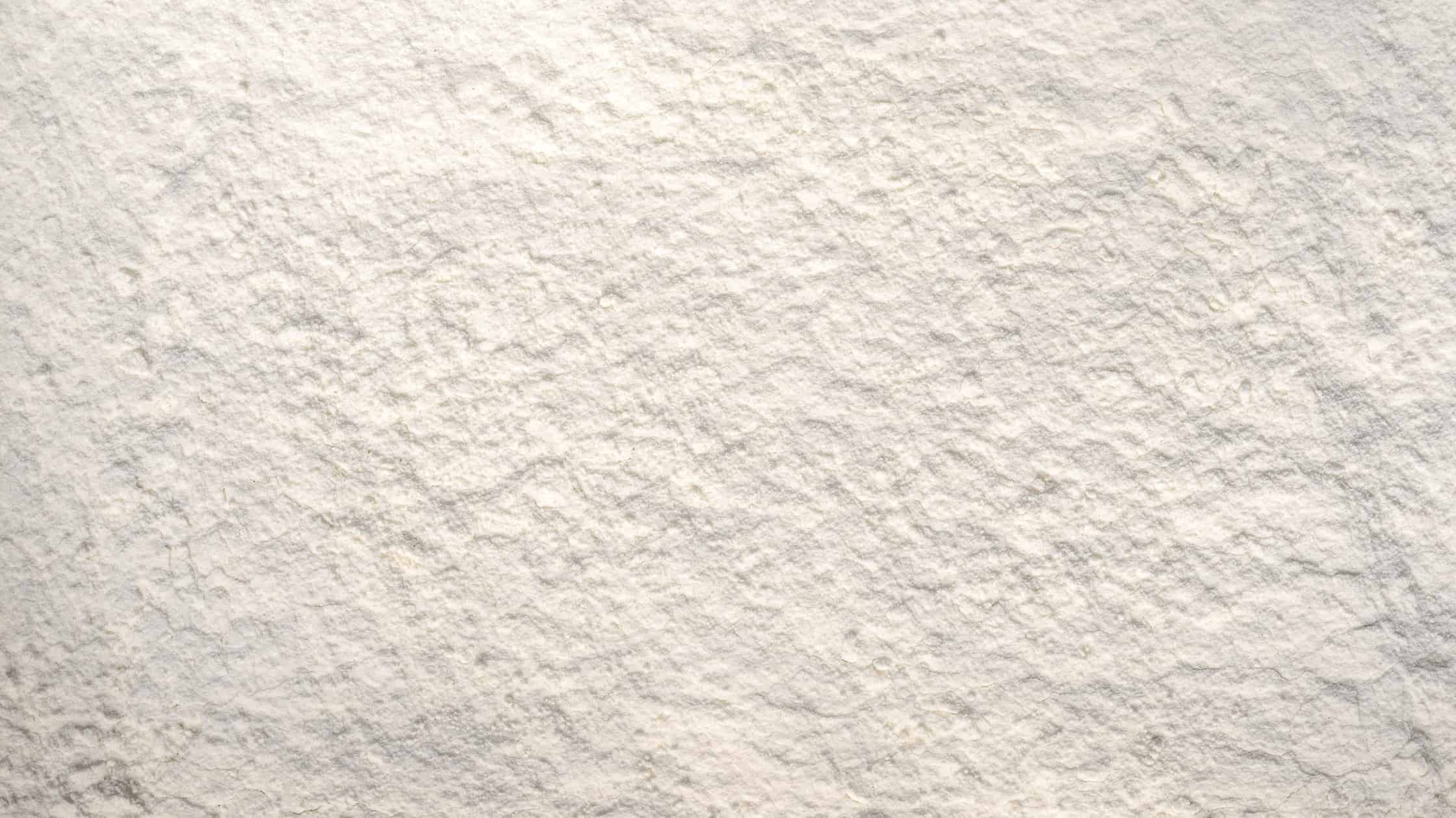 Close-up van wit poeder: SLSa als wasactieve stof in shampoo bars