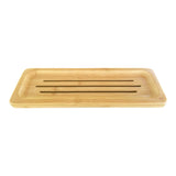 Groot bamboe zeepplankje van Beesha voor shampoo bar en conditioner bar