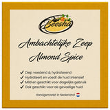 Beesha ambachtelijke zeep Almond Spice — handgemaakte zeep in doosje