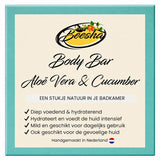 Beesha Body Bar Aloë Vera & Cucumber — vaste bodywash in doosje