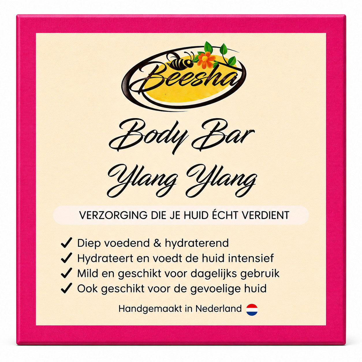 Beesha Body Bar Ylang Ylang — vaste bodywash in doosje