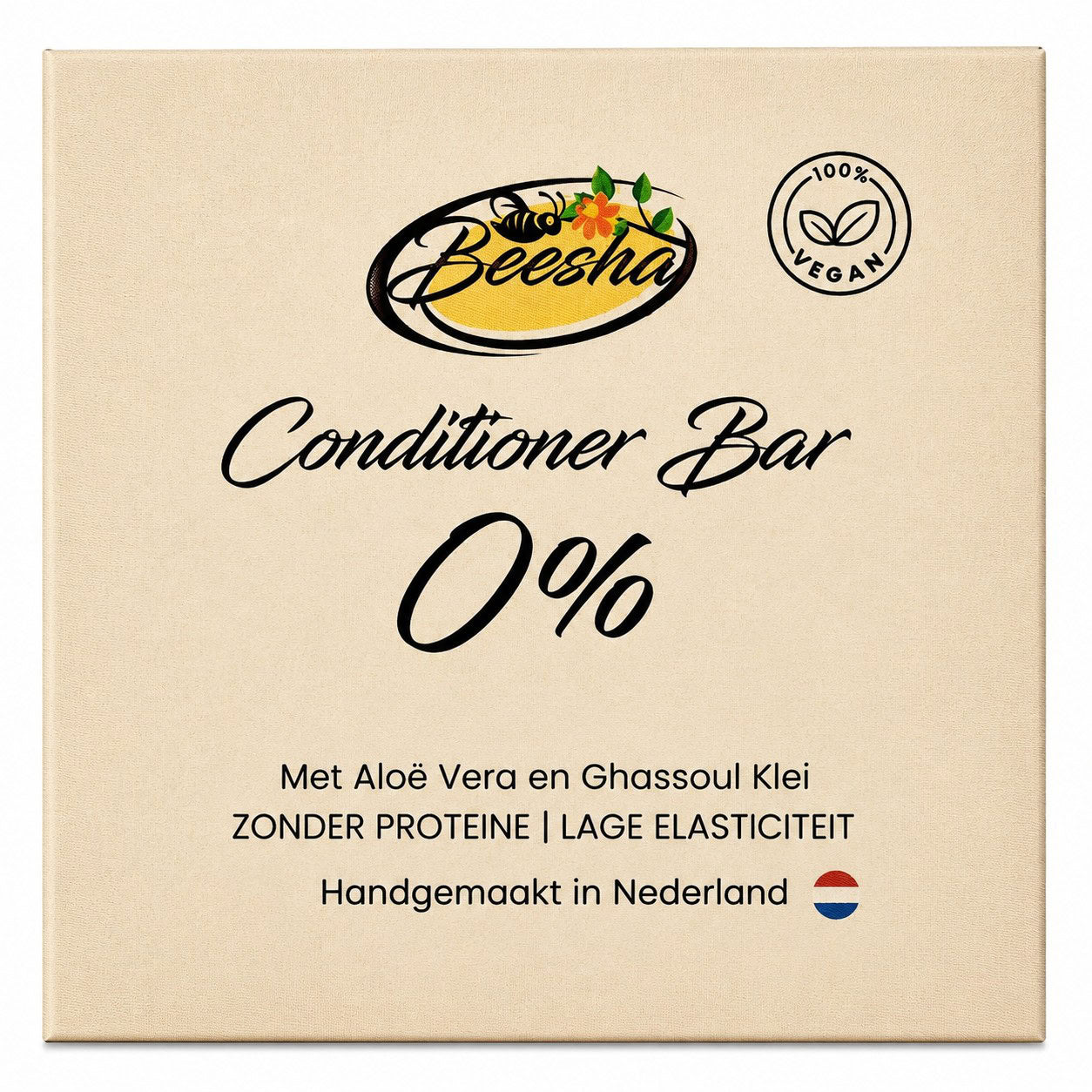 Beesha Conditioner Bar 0% — vaste conditioner zonder toevoegingen in doosje