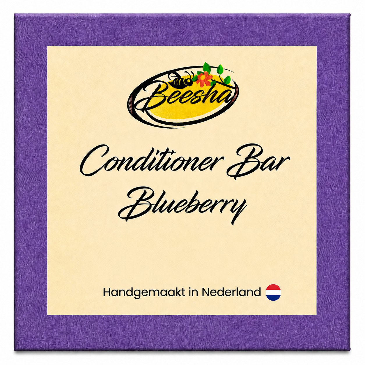 Beesha Conditioner Bar Blueberry — vaste conditioner in doosje