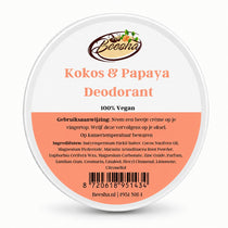 Beesha natuurlijke deodorant Kokos & Papaya in blikje