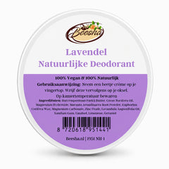 Beesha natuurlijke deodorant Lavendel in blikje