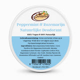 Beesha natuurlijke deodorant Peppermint & Rozemarijn in blikje