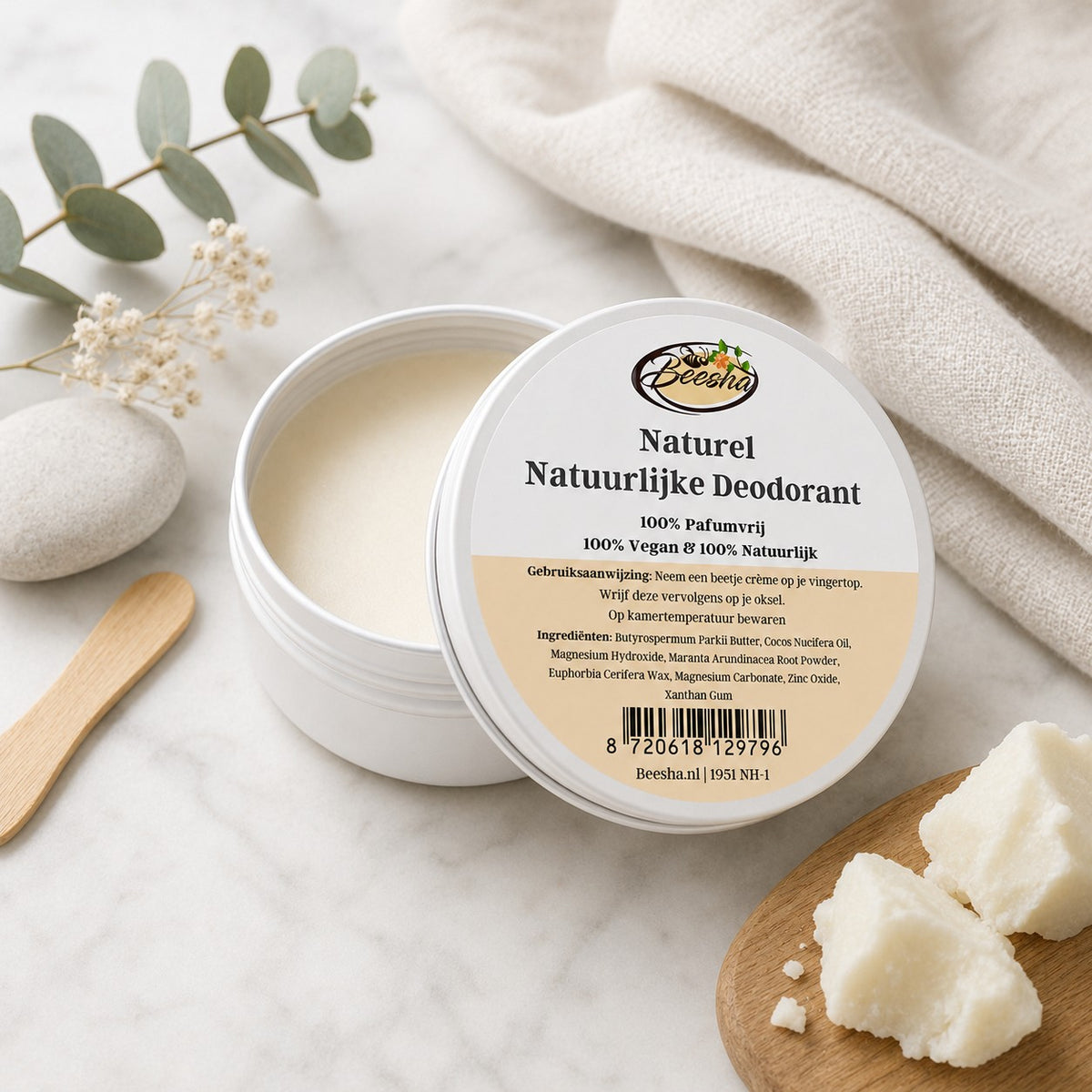 Sfeerfoto van Beesha natuurlijke deodorant Naturel