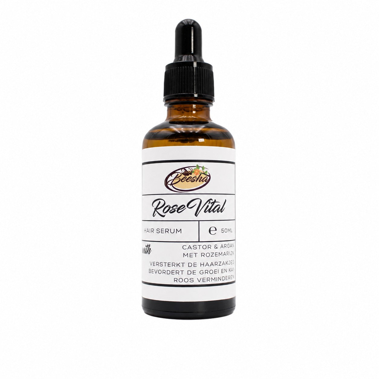 Beesha RoseVital haarserum in flesje met pipet, 50 ml