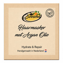 Beesha Haarmasker Hydrate & Repair met arganolie in pot