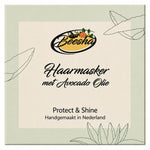 Beesha Haarmasker Protect & Shine met avocado-olie in pot