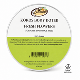 Beesha Kokos Body Boter Fresh Flowers in pot, body butter