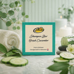 Sfeerfoto van Beesha Shampoo Bar Fresh Cucumber, vaste shampoo