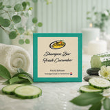 Sfeerfoto van Beesha Shampoo Bar Fresh Cucumber, vaste shampoo