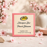 Sfeerfoto van Beesha Shampoo Bar Peach Blossom, vaste shampoo