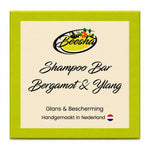 Beesha Shampoo Bar Bergamot & Ylang — vaste shampoo in doosje