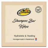 Beesha Shampoo Bar Kokos — vaste shampoo in doosje