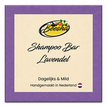 Beesha Shampoo Bar Lavendel — vaste shampoo in doosje