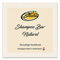 Beesha Shampoo Bar Naturel — vaste shampoo zonder parfum in doosje