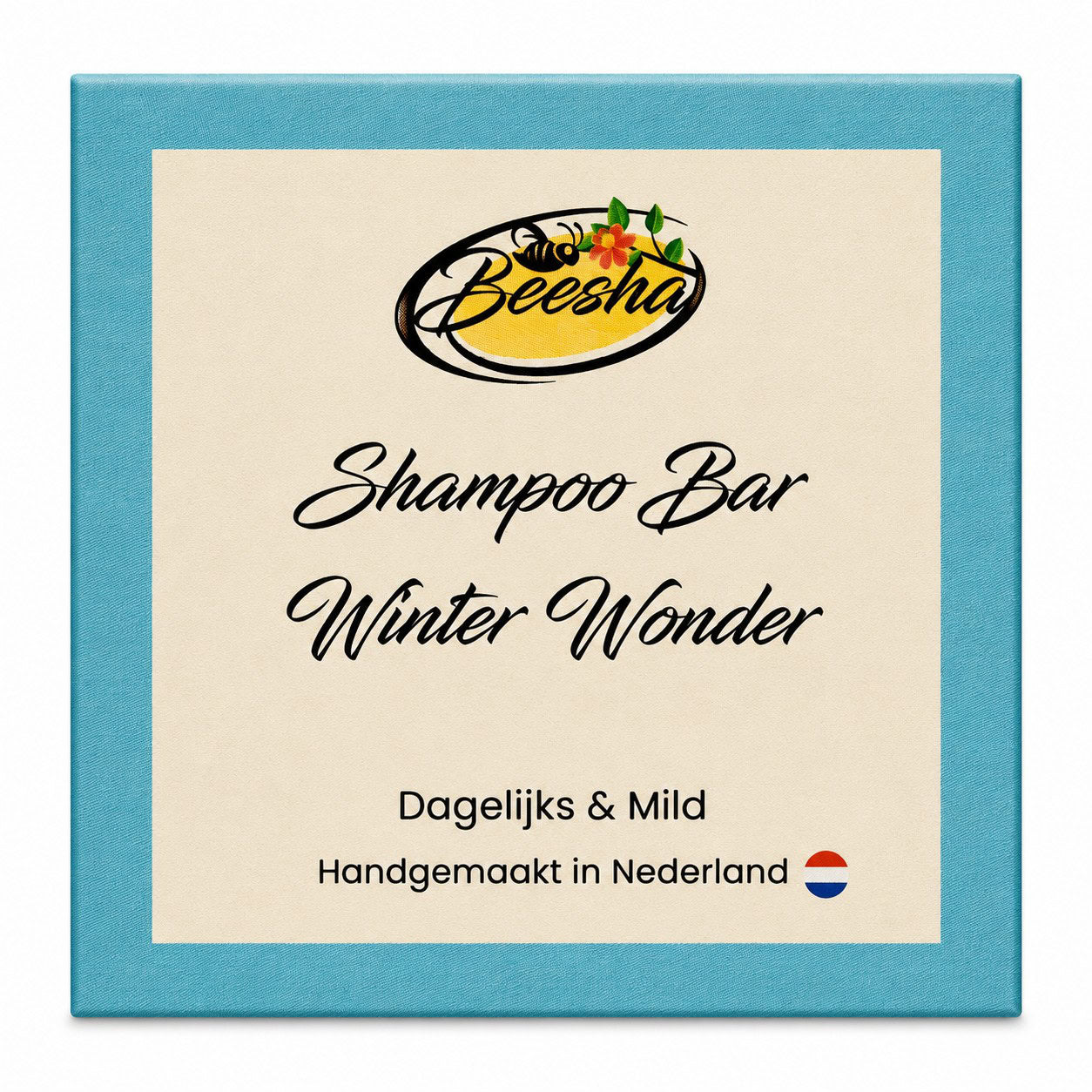 Beesha Shampoo Bar Winter Wonder — vaste shampoo in doosje