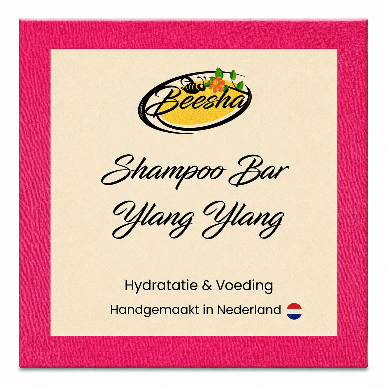 Beesha Shampoo Bar Ylang Ylang — vaste shampoo in doosje