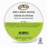 Beesha Shea Body Boter Fresh Flowers in pot, body butter