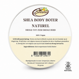 Beesha Shea Body Boter Naturel in pot, body butter zonder parfum