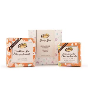 Beesha Giftbox Shampoo Body Conditioner Cherry Amaretto scaled