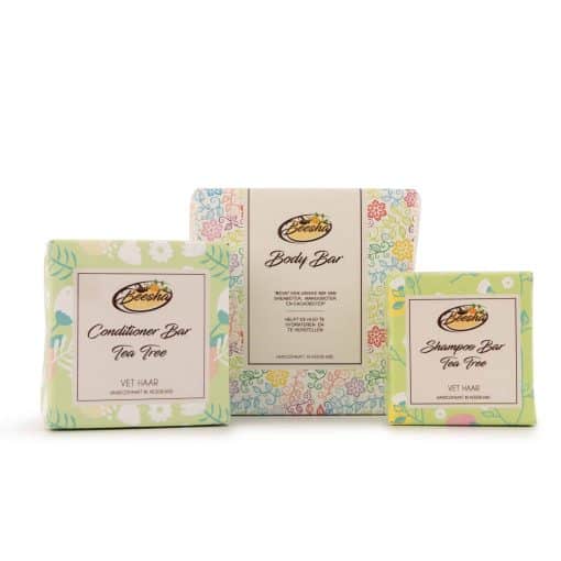 Beesha Giftbox Shampoo Body Conditioner Tea Tree scaled