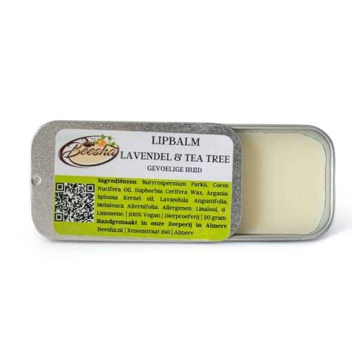 Beesha Lipbalm Lavendel TeaTree Blikje