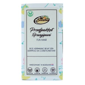 Beesha Proefpakket Duo Shampoo Conditioner Doosje Frangipani