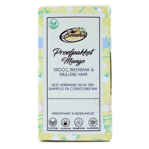 Beesha Proefpakket Duo Shampoo Conditioner Doosje Mango
