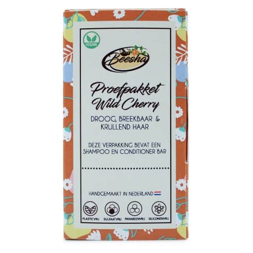 Beesha Proefpakket Duo Shampoo Conditioner Doosje WildCherry